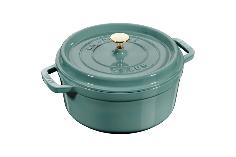 Cocotte Staub ronde en fonte émaillée Eucalyptus - 20cm