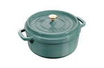 Cocotte Staub ronde en fonte émaillée Eucalyptus - 20cm