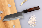 Couteau bunka 16,5cm japonais artisanal Yuzo Black Nashiji