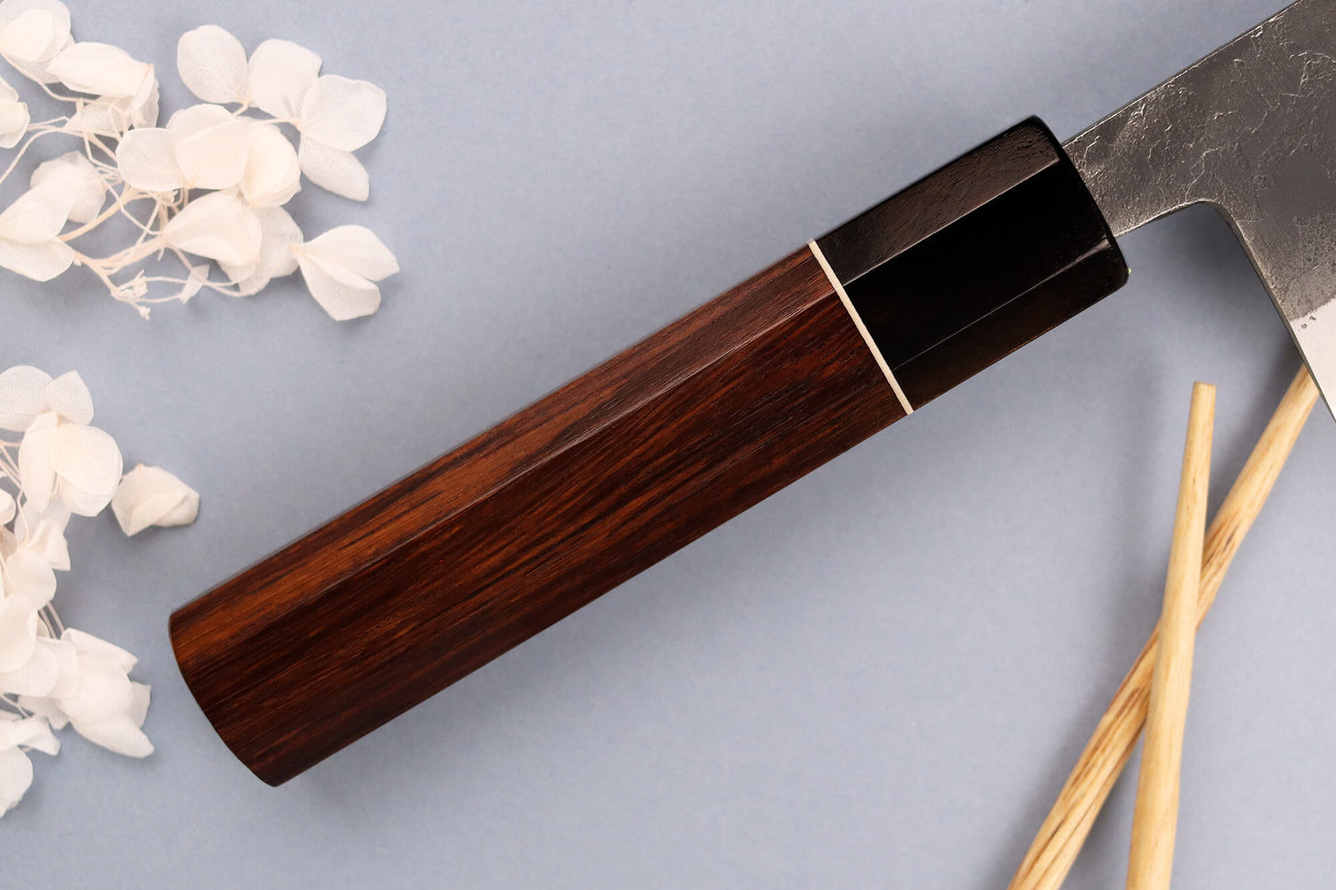 Couteau bunka 16,5cm japonais artisanal Yuzo Black Nashiji