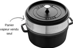 Panier vapeur Staub en acier inoxydable pour cocotte ronde