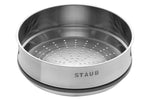 Panier vapeur Staub en acier inoxydable pour cocotte ronde - 26 cm