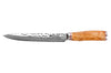 Couteau à découper Wusaki Damas 10Cr 20cm manche en olivier
