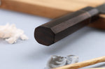 Couteau kiritsuke 21cm japonais artisanal Yuzo Black Nashiji