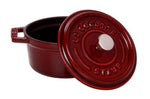 Mini cocotte Staub ronde en fonte émaillée grenadine 10cm