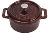 Mini cocotte Staub ronde en fonte émaillée grenadine 10cm