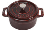 Mini cocotte Staub ronde en fonte émaillée grenadine 10cm