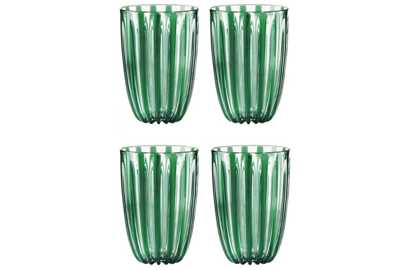 Set de 4 verres Guzzini Dolcevita en polymère biosourcé - Emeraude