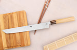 Couteau sakimaru takohiki 27cm japonais artisanal Yoshihiro Hongasumi White 2 steel