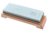 Pierre à aiguiser japonaise King Home Stone double face grains 220/1000 avec support