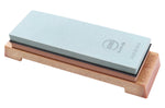 Pierre à aiguiser japonaise King Home Stone double face grains 220/1000 avec support