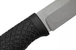 Couteau Böker Bronco 121504 lame en acier 11,3cm manche en TPE noir + étui en cuir avec allume-feu