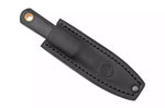 Couteau Böker Barlow 120508DAM lame damassée 7cm manche en bois de chêne noir + étui en cuir