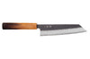 Couteau bunka 17cm japonais artisanal Yuzo Black AS chêne brûlé
