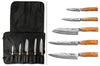 Mallette de 5 couteaux de cuisine Wusaki Damas 10Cr manches en olivier