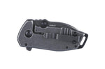 Couteau pliant CRKT Squid Compact 2485K manche en acier inox noir 8cm