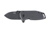 Couteau pliant CRKT Squid Compact 2485K manche en acier inox noir 8cm