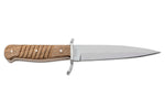 Couteau Böker Trench Knife 121918 lame en acier carbone 14,4cm manche en noyer + étui en cuir