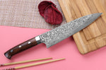 Couteau de chef japonais Takeshi Saji R2 Damas Mosaïque 18cm