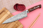 Couteau de chef japonais Takeshi Saji R2 Damas Mosaïque 18cm