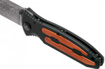 Couteau pliant Böker Kalashnikov Bayonet Damas 11KAL48DAM manche en alu et ironwood noir/bois 13cm