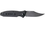 Couteau pliant Böker Kalashnikov Bayonet Damas 11KAL48DAM manche en alu et ironwood noir/bois 13cm