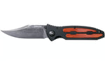 Couteau pliant Böker Kalashnikov Bayonet Damas 11KAL48DAM manche en alu et ironwood noir/bois 13cm