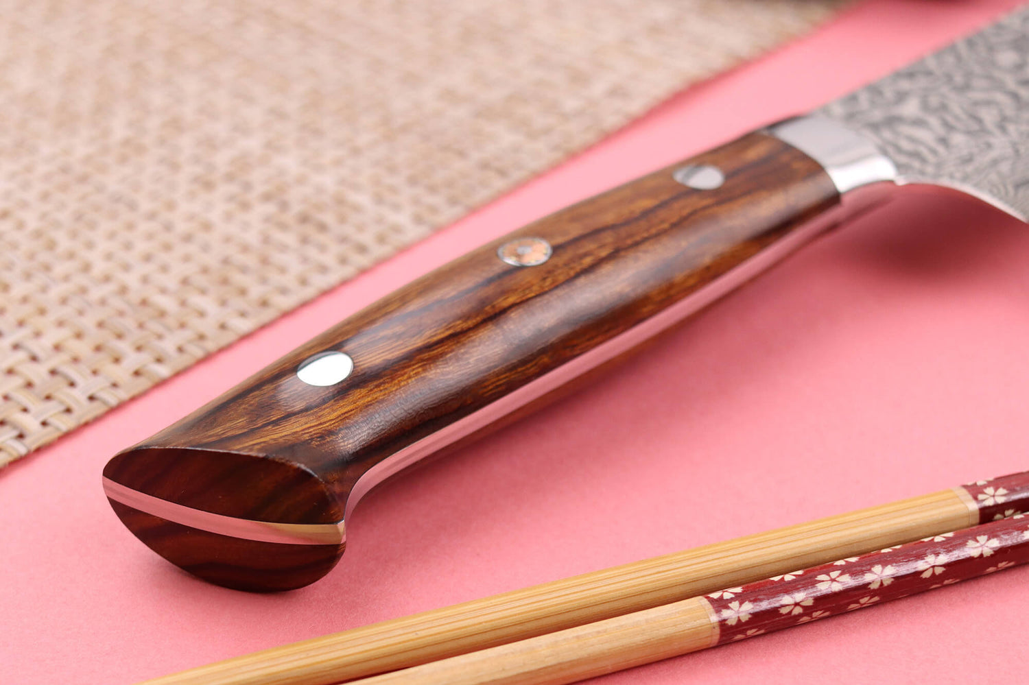 Couteau sujihiki japonais Takeshi Saji R2 Damas Mosaïque 27cm