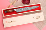 Couteau sujihiki japonais Takeshi Saji R2 Damas Mosaïque 27cm