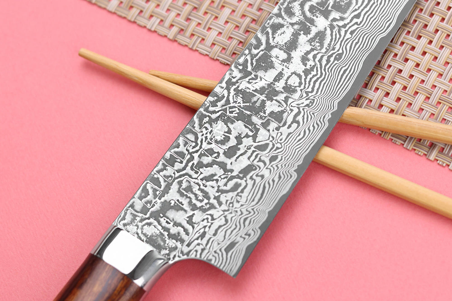 Couteau sujihiki japonais Takeshi Saji R2 Damas Mosaïque 27cm