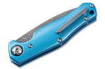 Couteau pliant Böker 1969 Z28 Damast 111101DAM manche en aluminium bleu 10,6cm