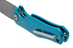 Couteau pliant Böker 1969 Z28 Damast 111101DAM manche en aluminium bleu 10,6cm