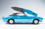 Couteau pliant Böker 1969 Z28 Damast 111101DAM manche en aluminium bleu 10,6cm