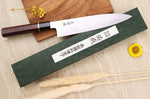 Couteau de chef 24cm japonais artisanal Sukenari SG2 San Maï manche en bois de rose