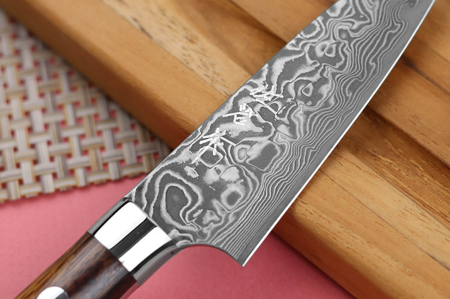 Couteau d'office japonais Takeshi Saji R2 Damas Mosaïque 8cm