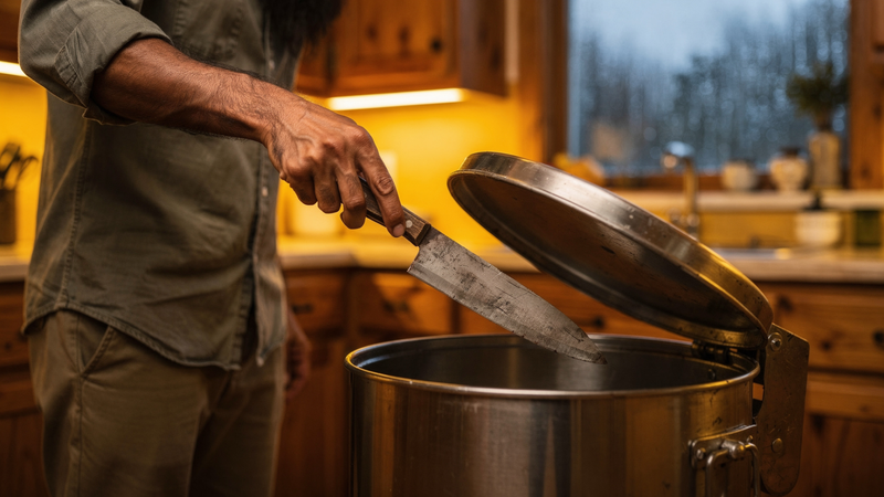 Comment et où jeter un couteau de cuisine ?