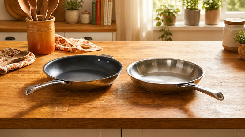 Ustensiles de cuisson Cristel : antiadhérence vs inox